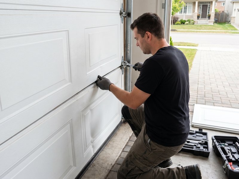 Garage Door Panel Replacement by Scenic of Mack